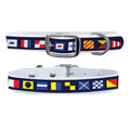 Nautical Flags Dog Collar